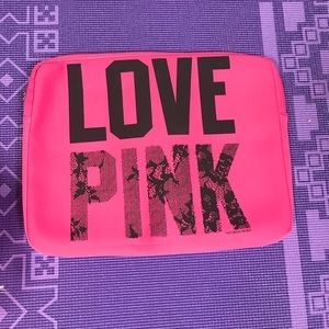 Pink Victoria’s secret’s laptop case sleeve